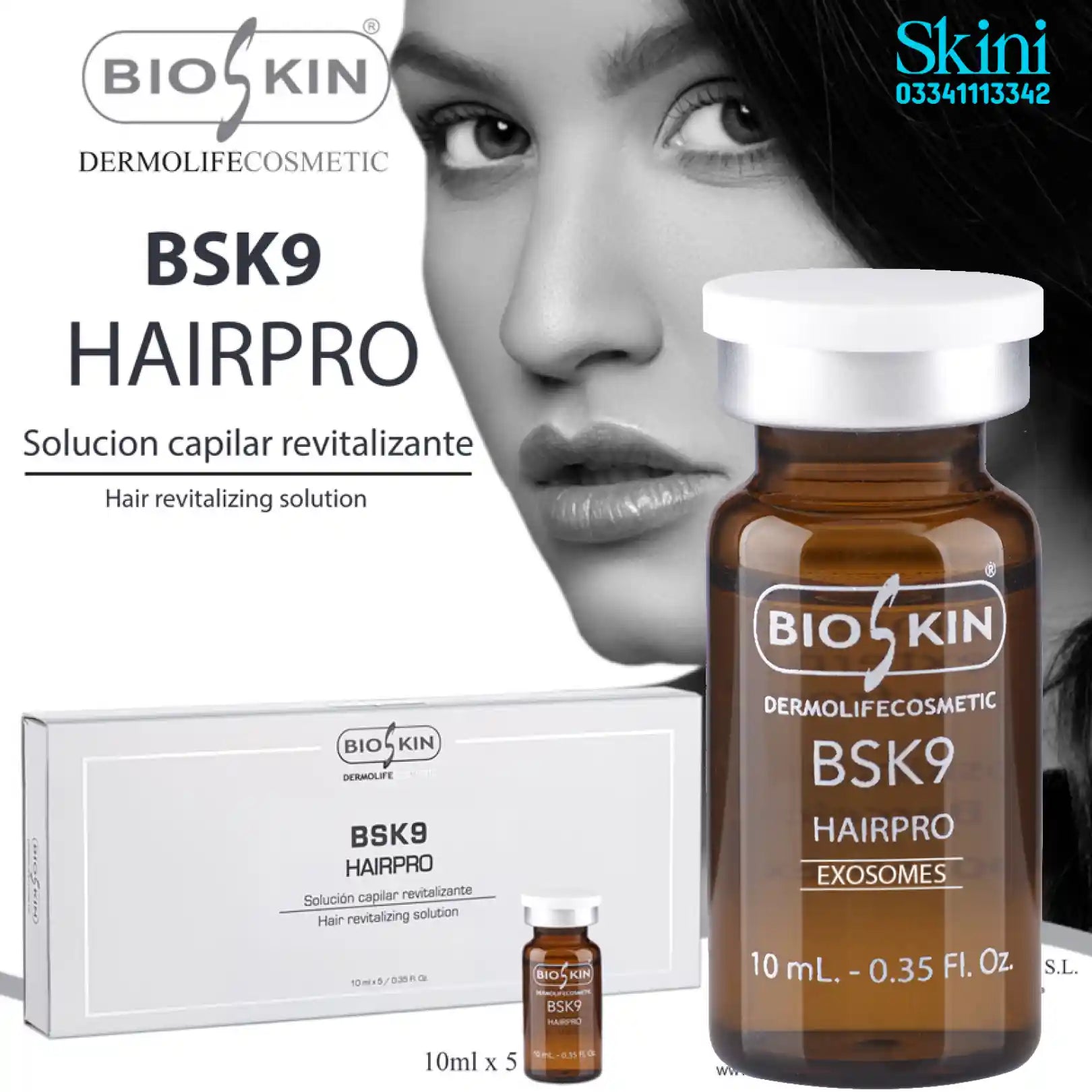 BioSkin - BSK9 HAIRPRO – Exosomes HAIR REVITALIZING SOLUTION – Made in Spain