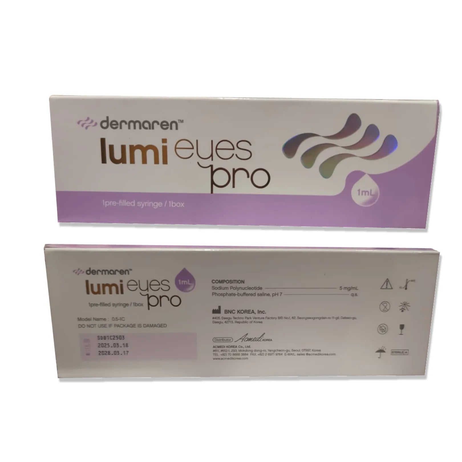 Dermaren Lumi Eyes Pro | 1 Pre-Filled Syringe/ 1 box
