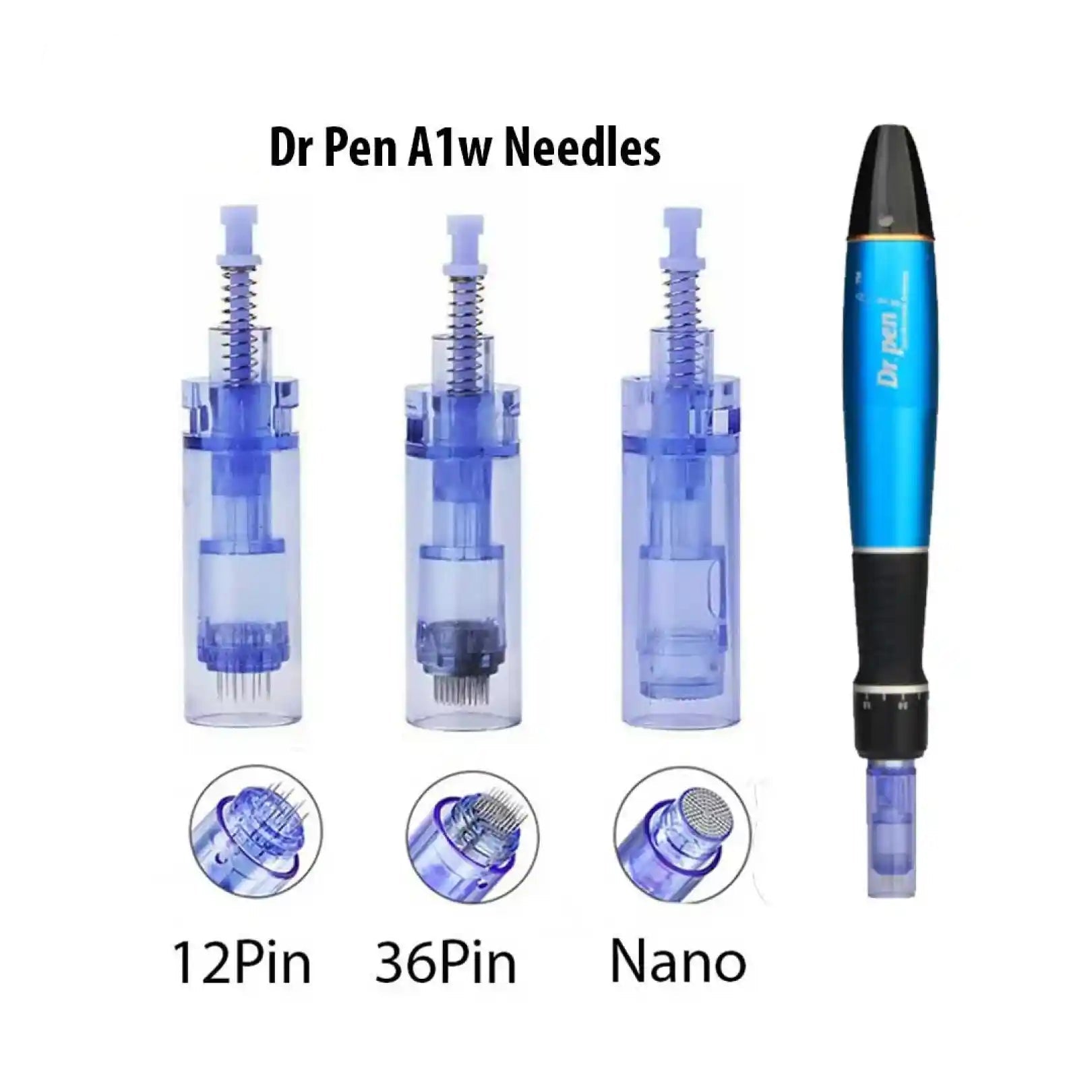 Dr Pen A1w Needles/Cartridges 12 pin, 36 pin, Nano, 1 pin