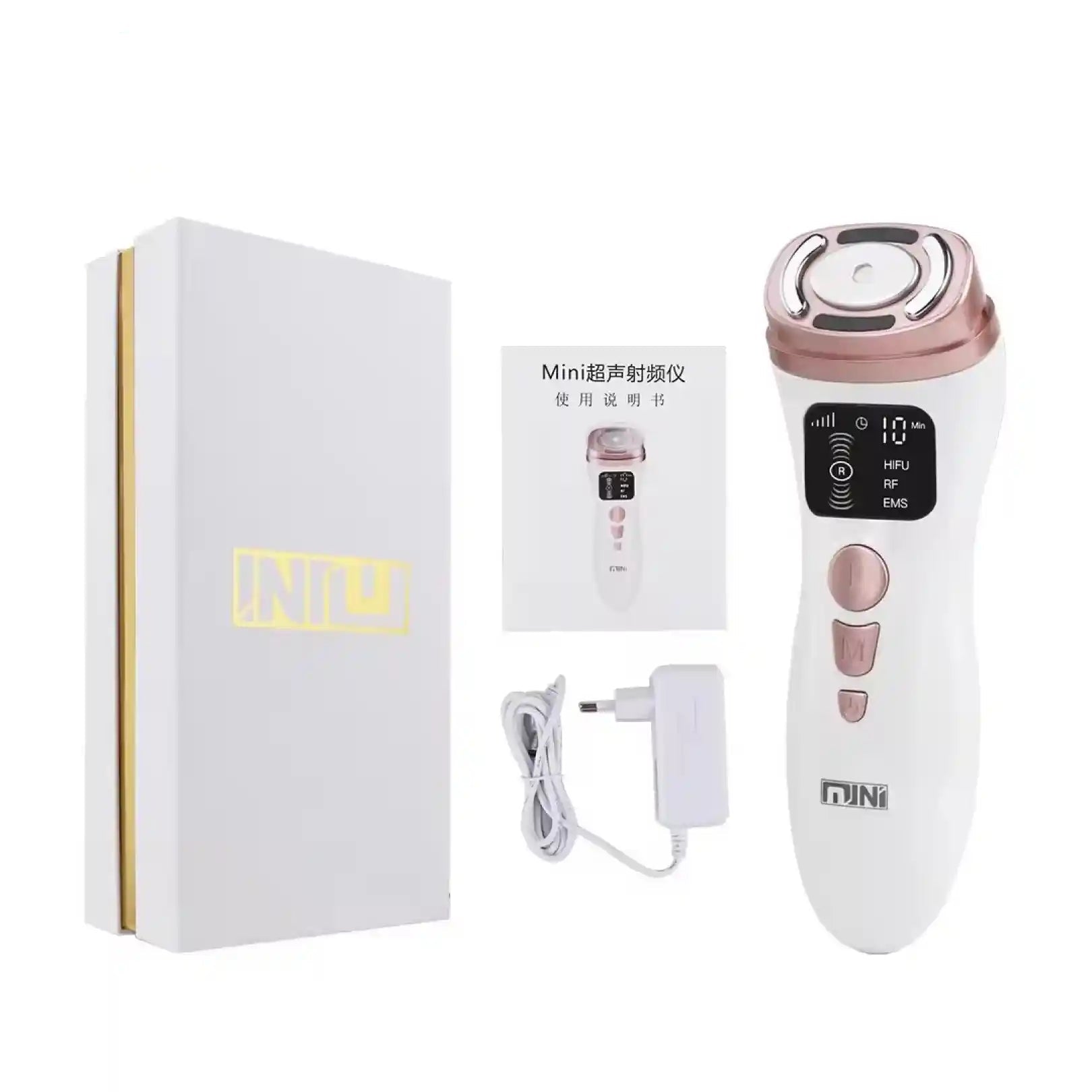Portable Mini HIFU Machine with EMS, RF, and HIFU