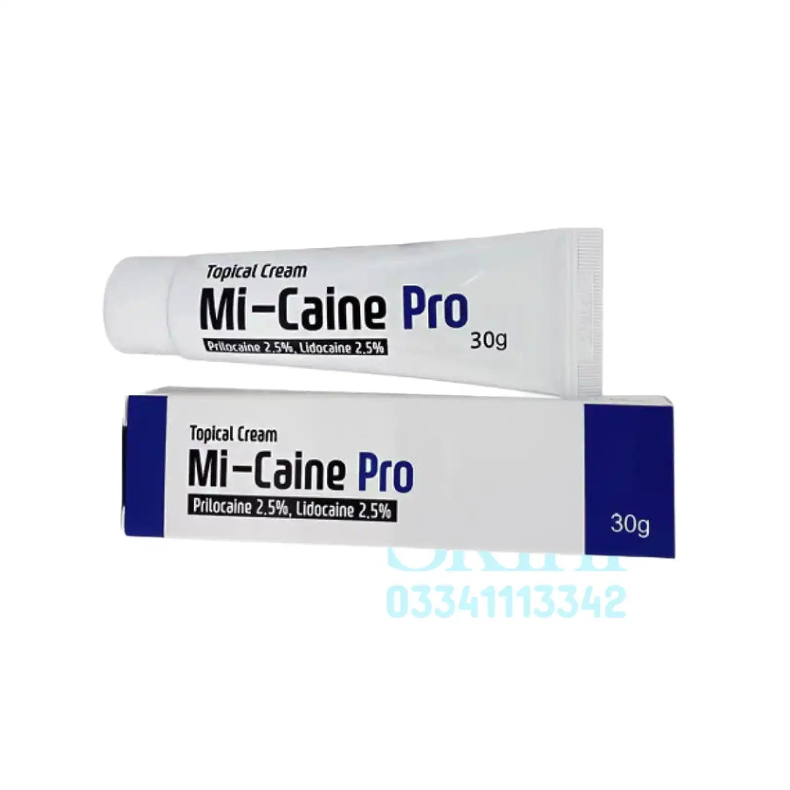 Mi-Caine Pro Numbing Cream Tube 30g Lidocaine 2.5%