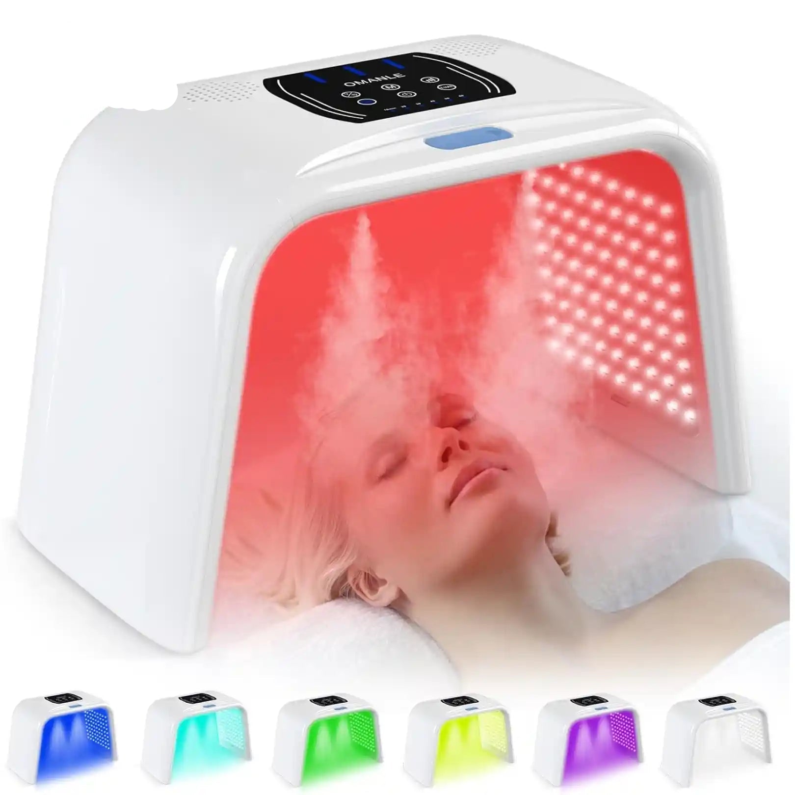LED Light Therapy Machine for Face | PDT SPA Light with Steam